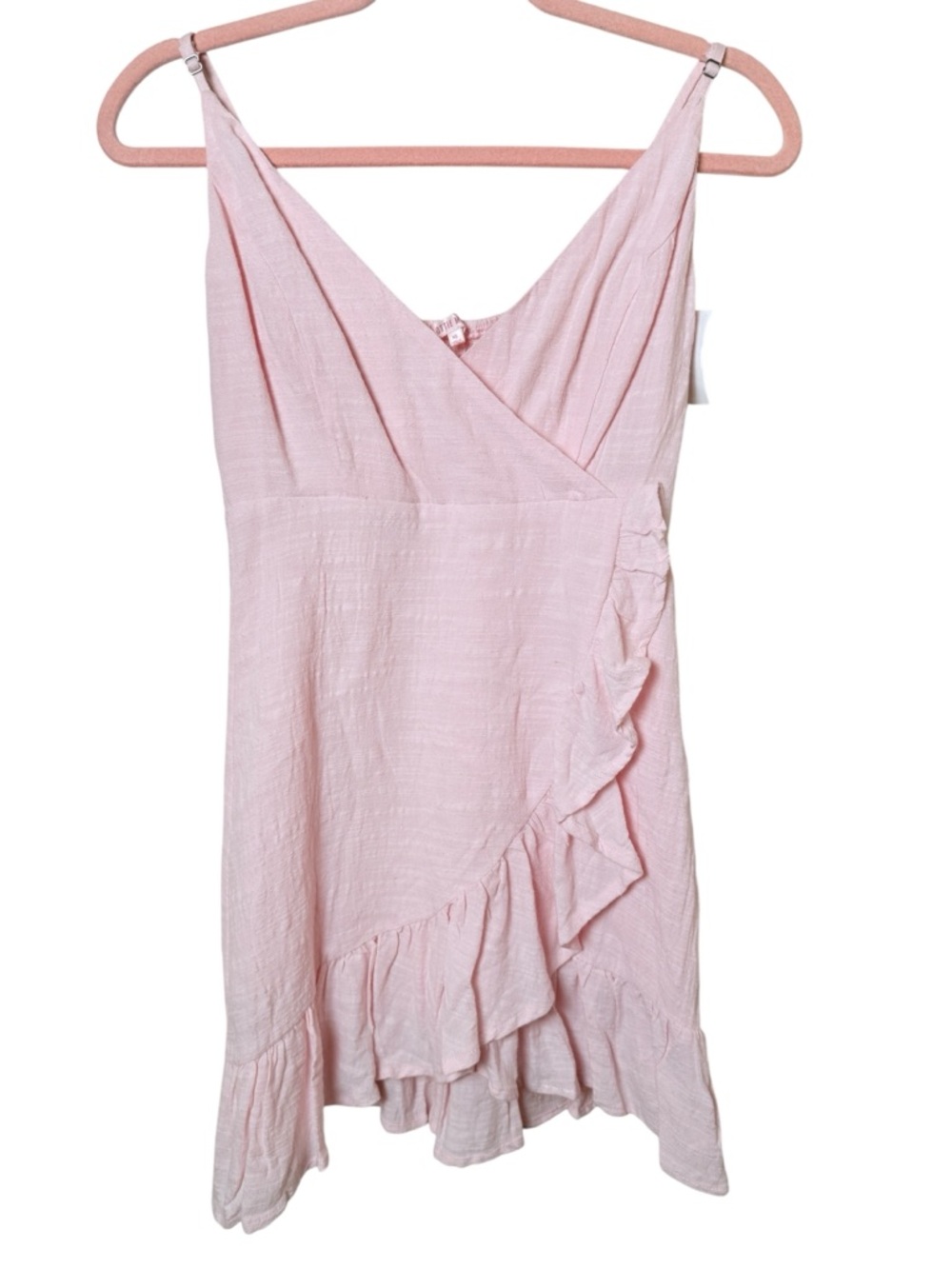 Lottie Moss XS Light Pink Ruffle Mini Dress